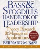 Cover of: Handbook of Leadership by Bernard M. Bass, Ruth Bass