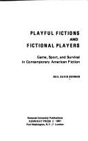 Playful fictions and fictional players by Neil David Berman
