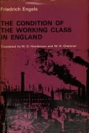 Cover of: The Condition of the Working Class in England