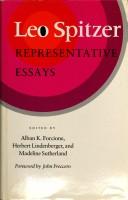 Cover of: Representative essays