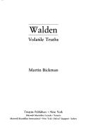 Cover of: Walden: volatile truths