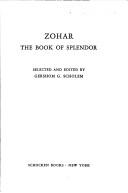 Cover of: Zohar, the Book of splendor by 