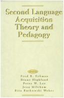 Second language acquisition theory and pedagogy