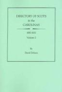 Cover of: Directory of Scots in the Carolinas, 1680-1830