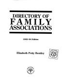 Cover of: Directory of family associations