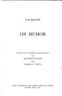 Cover of: On humor.