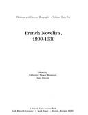 Cover of: French novelists, 1900-1930