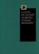 Concise dictionary of British literary biography