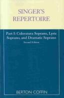 Singer's repertoire by Berton Coffin