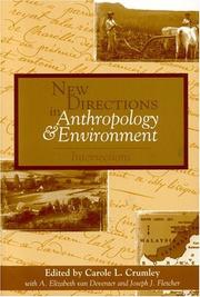 Cover of: New Directions in Anthropology and Environment: Intersections: Intersections