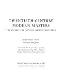 Cover of: Twentieth-century modern masters: the Jacques and Natasha Gelman collection