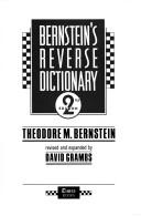Reverse dictionary by Theodore Menline Bernstein