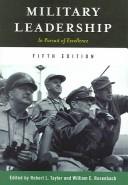 Cover of: Military Leadership: In Pursuit Of Excellence