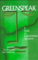 Cover of: Greenspeak: A Study of Environmental Discourse