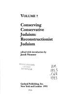 Conserving Conservative Judaism : Reconstructionist Judaism