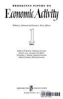 Cover of: Brookings Papers on Economic Activity 1, 2002 (Brookings Papers on Economic Activity)