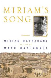 Cover of: Miriam's Song: A Memoir