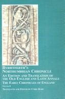 Cover of: Byrhtferth's Northumbrian Chronicle by Byrhtferth, C. R. Hart