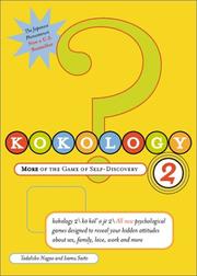 Cover of: Kokology 2: more of the game of self-discovery