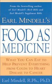 Cover of: Earl Mindell's Food as Medicine