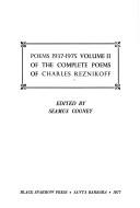 Cover of: Poems, 1937-1975 by Reznikoff, Charles
