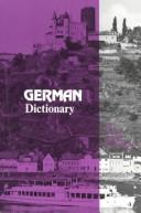 Cover of: New College German and English Dictionary