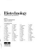 Cover of: Biotechnology: applications and research