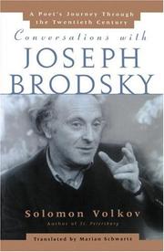Conversations with Joseph Brodsky by Solomon Volkov