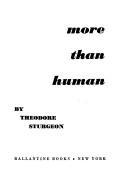 Cover of: More Than Human