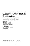 Cover of: Acousto-optic signal processing |
