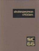 Cover of: SC Volume 66 Shakespearean Criticism