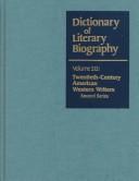 Cover of: Twentieth-Century American Western Writers: Second Series (Dictionary of Literary Biography)