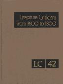 Literature Criticism from 1400 to 1800 by Jelena O. Krstovic
