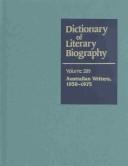 Cover of: Dictionary of Literary Biography v. 289: Australian Writers, 1950-1975
