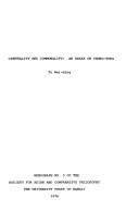 Cover of: Centrality and commonality: An essay on Chung-yung (Monograph of the Society for Asian and Comparative Philosophy ; no. 3)