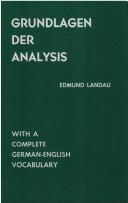 Grundlagen der Analysis by Edmund Landau