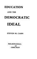 Cover of: Education and the democratic ideal