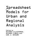 Cover of: Spreadsheet Models for Urban and Regional Analysis/Book and Disk