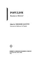 Cover of: Populism: Reaction or Reform?