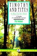 Cover of: 1 & 2 Timothy and Titus: Marks of Spiritual Authority (Lifeguide Bible Studies)