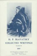 Cover of: H.P.B. Collected Writings, 8 (1887)