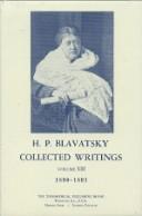 Cover of: H.P.B. Collected Writings, 13 (1890-1891)