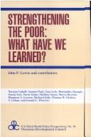 Cover of: Strengthening the poor: what have we learned?
