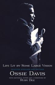 Cover of: Life Lit by Some Large Vision: Selected Speeches and Writings