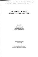 Cover of: The Holocaust forty years after