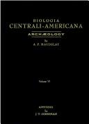 Cover of: Biologia Centrali-Americana: or, Contributions to the knowledge of the fauna and flora of Mexico and Central America.