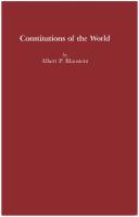 Cover of: Constitutions of the world