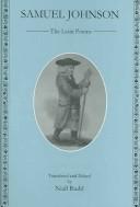 Cover of: Samuel Johnson: The Latin Poems
