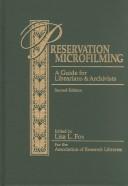 Cover of: Preservation microfilming: a guide for librarians and archivists