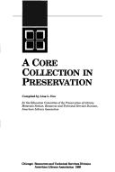Cover of: A core collection in preservation